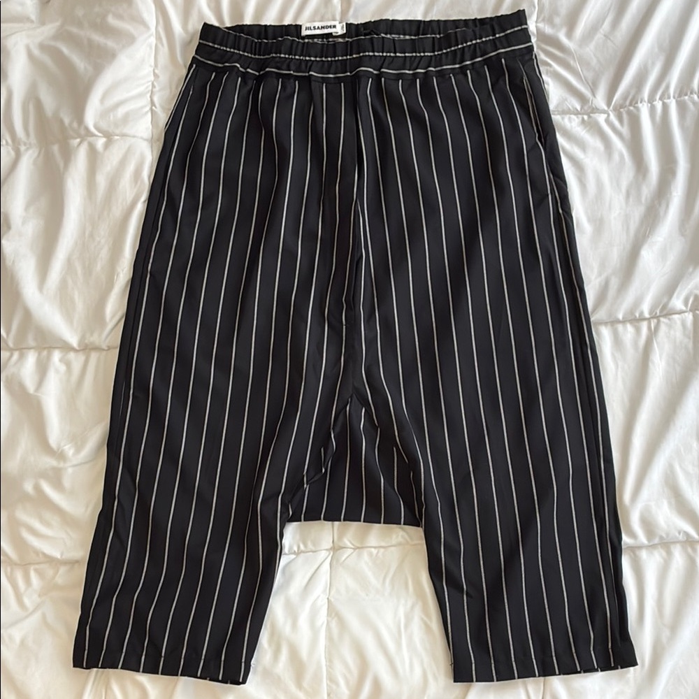 NWOT! Jil Sander Women’s Drop-Crotch Stripe Trousers Size 34 (US 2)
